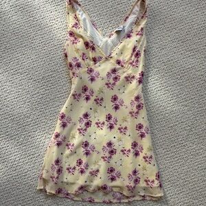 Princess Polly Yellow Floral Mini Dress